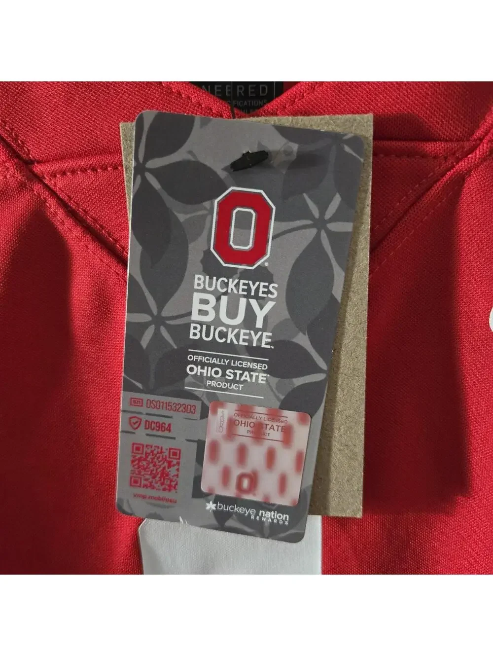 Nike Ohio State Buckeyes #1 Red Youth XL Football Jersey NWT